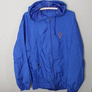 Vtg SMITH Company Unisex Blue Windbreaker Embroid